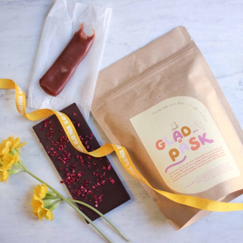 Skicka present: Påskkaffe + Kolabit + chokladkaka