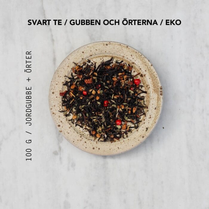 Gubben och örterna med text